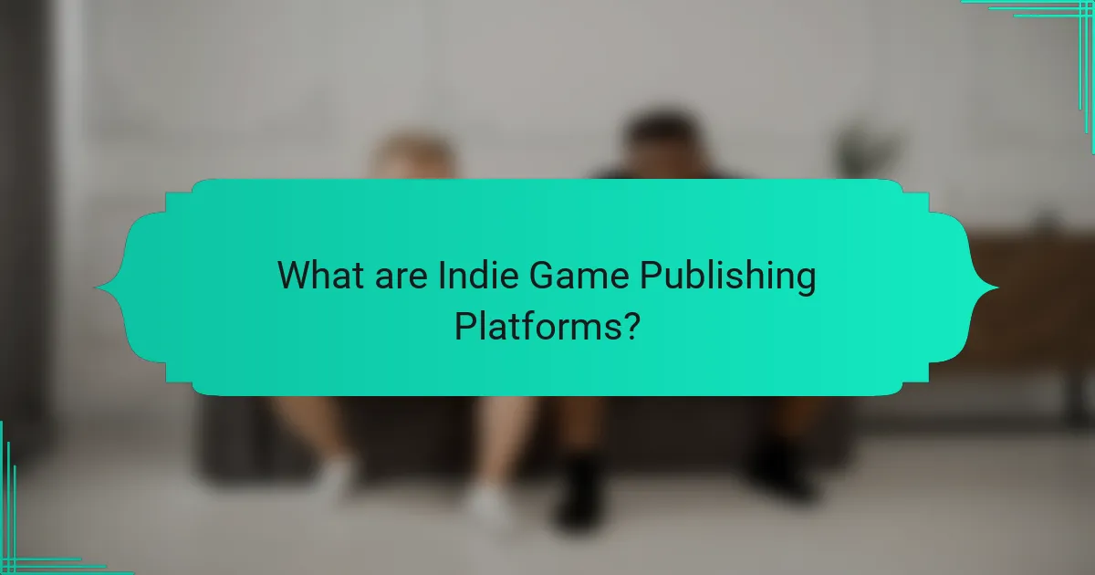 What are Indie Game Publishing Platforms?